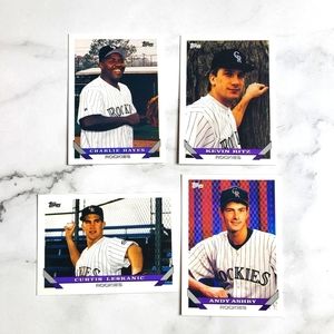 Topps Colorado Rockies 1993 baseball cards vintage